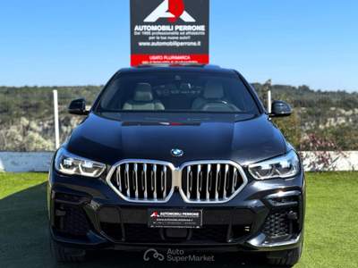 BMW X6 xDrive 40d 48V M-Sport (Tetto/Laser/Pelle/App) Nero usata Castellaneta