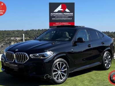 BMW X6 xDrive 40d 48V M-Sport (Tetto/Laser/Pelle/App) Nero usata Castellaneta