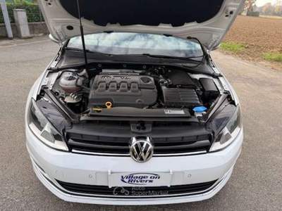 Volkswagen Golf Golf VII 2013 5p 1.6 tdi (btdi) Highline 110cv dsg Bianco usata Costa di Mezzate