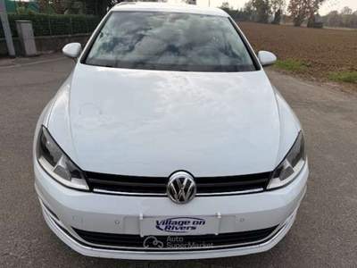Volkswagen Golf Golf VII 2013 5p 1.6 tdi (btdi) Highline 110cv dsg Bianco usata Costa di Mezzate