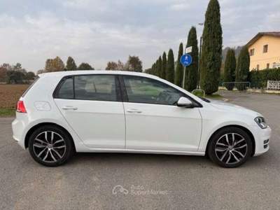 Volkswagen Golf Golf VII 2013 5p 1.6 tdi (btdi) Highline 110cv dsg Bianco usata Costa di Mezzate