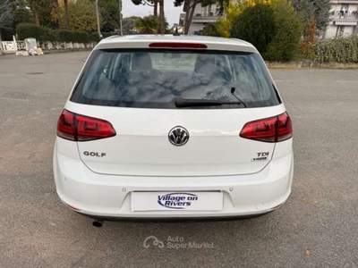 Volkswagen Golf Golf VII 2013 5p 1.6 tdi (btdi) Highline 110cv dsg Bianco usata Costa di Mezzate