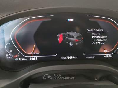 BMW X3  - x3 xdrive20d mhev 48v msport auto Nero usata Livorno