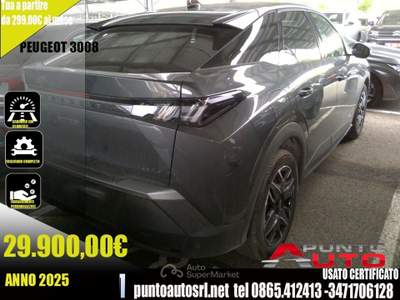 Peugeot 3008 Hybrid 145 e-DCS6 Allure Grigio usata Isernia