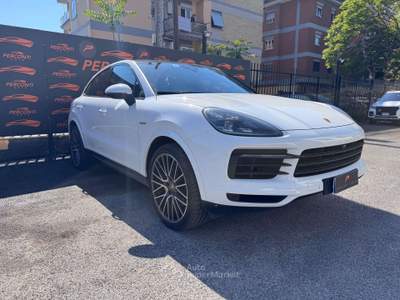 Porsche Cayenne Coupe 3.0 E-hybrid LASER PANO 360 NAVI APPLE "22 Bianco usata Roma