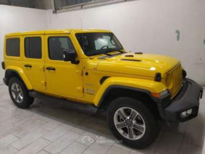 Jeep Wrangler 2.2 Mjt II Unlimited Sahara automatico Giallo usata Fossano
