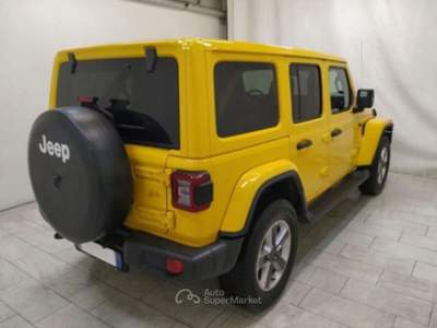 Jeep Wrangler 2.2 Mjt II Unlimited Sahara automatico Giallo usata Fossano