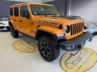 Jeep Wrangler Unlimited 2.0 PHEV ATX 4xe Rubicon Giallo usata Medesano