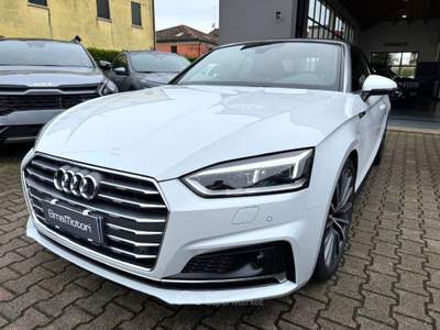 Audi A5 Cabrio 40 TFSI S tronic  Sport S-LINE Bianco usata Mogliano Veneto