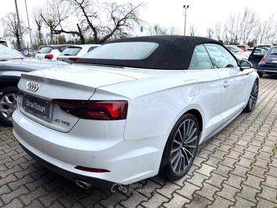 Audi A5 Cabrio 40 TFSI S tronic  Sport S-LINE Bianco usata Mogliano Veneto