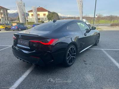 BMW Serie 4 420d 420d 48V xDrive Coupé Msport *PROMO* Nero usata Villanova Canavese