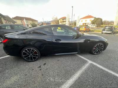 BMW Serie 4 420d 420d 48V xDrive Coupé Msport *PROMO* Nero usata Villanova Canavese