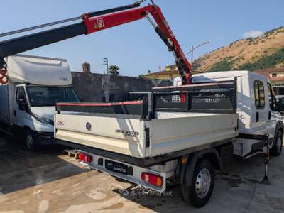 Fiat Ducato Maxi 35 X 2.3 mjt 130cv DOPPIA CABINA! GRU FASSI! Bianco usata Limatola
