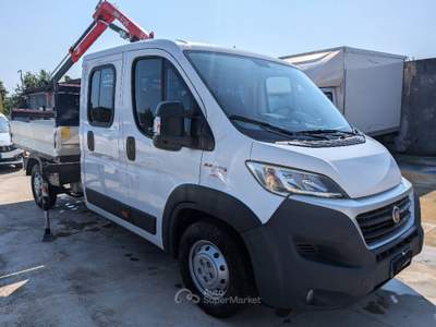 Fiat Ducato Maxi 35 X 2.3 mjt 130cv DOPPIA CABINA! GRU FASSI! Bianco usata Limatola