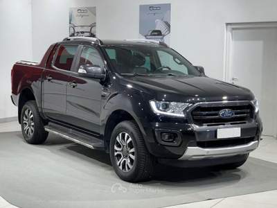Ford Ranger Ranger 2.0 ecoblue double cab Wildtrak 213cv auto Nero usata Montagna in Valtellina