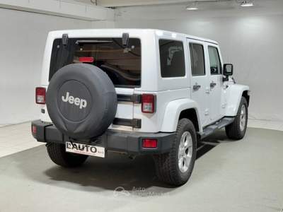 Jeep Wrangler 2.8 CRD Sahara Bianco usata Montagna in Valtellina