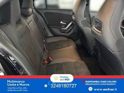 Mercedes-Benz Classe A A 200 AMG BENZINA PDC Avviso di corsia +Telecamera Nero usata Roma