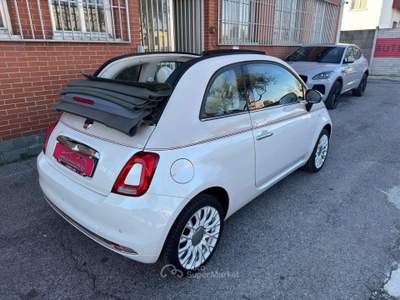 Fiat 500C 1.2 Lounge 69cv PELLE FRAU Bianco usata Cernusco sul Naviglio