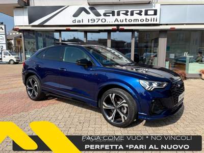 Audi Q3 SPB 40TDI Quattro Black line TETTO PANORAMA APRI Blu/Azzurro usata Boves