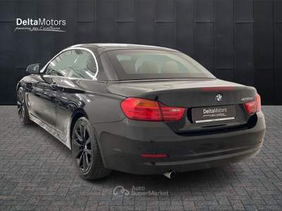 BMW Serie 4 420d  - 420d cabrio luxury 184cv auto Nero usata Montecosaro