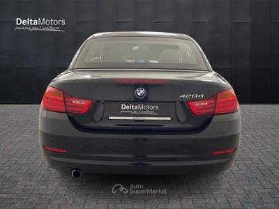 BMW Serie 4 420d  - 420d cabrio luxury 184cv auto Nero usata Montecosaro