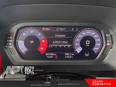 Audi A3 A3 Sportback 35 2.0 tdi Business Advanced s-tronic Nero usata Napoli