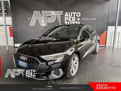 Audi A3 A3 Sportback 35 2.0 tdi Business Advanced s-tronic Nero usata Napoli