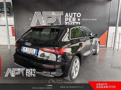 Audi A3 A3 Sportback 35 2.0 tdi Business Advanced s-tronic Nero usata Napoli