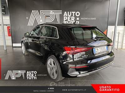 Audi A3 A3 Sportback 35 2.0 tdi Business Advanced s-tronic Nero usata Napoli