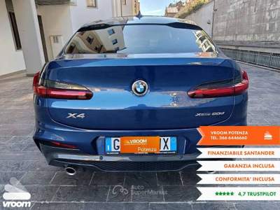BMW X4 X4 xDrive20d 48V Msport Blu/Azzurro usata Potenza