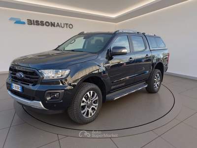 Ford Ranger 2.0 tdci double cab wildtrak 213cv Nero usata Grumolo delle Abbadesse