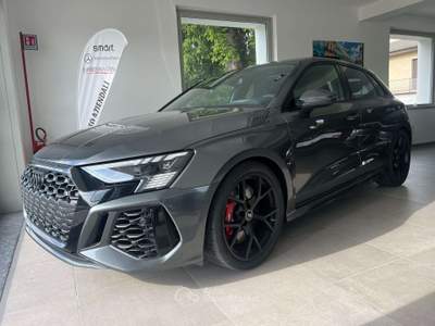 Audi RS 3 A3 IV 2020 Sportback 2.5 tfsi quattro s-tronic Grigio usata Gaggiolo di Cantello