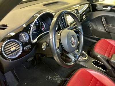 Volkswagen Maggiolino DSG Cabrio ‘50s 1.4 TSI 160CV – Pelle Bicolore, Bi-Xeno, Tagliandi Completi Nero usata Villongo