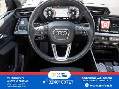 Audi A3 SPB S tronic Business Advanced Navi Led Nero usata Roma