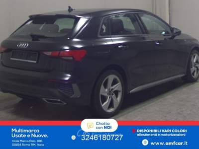 Audi A3 SPB 30 TDI S line edition S tronic Nero usata Roma