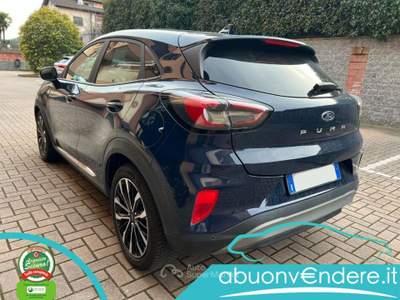 Ford Puma 1.0 EB Hybrid 125CV aut. Titanium X UNICO PR. Blu/Azzurro usata Corbetta