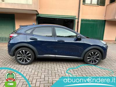 Ford Puma 1.0 EB Hybrid 125CV aut. Titanium X UNICO PR. Blu/Azzurro usata Corbetta
