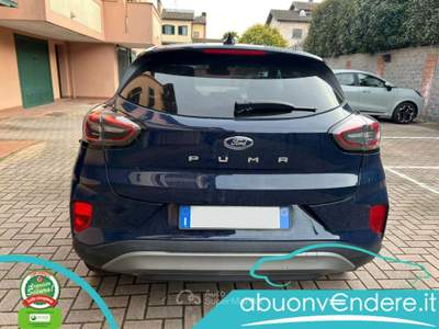 Ford Puma 1.0 EB Hybrid 125CV aut. Titanium X UNICO PR. Blu/Azzurro usata Corbetta