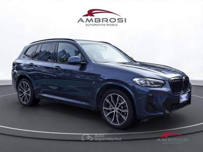 BMW X3 xdrive30d mhev 48V Msport 286cv auto Blu/Azzurro usata Corciano