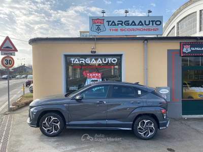 Hyundai Kona 1.0 T-GDI Hybrid 48V iMT NLine Grigio usata Pinerolo