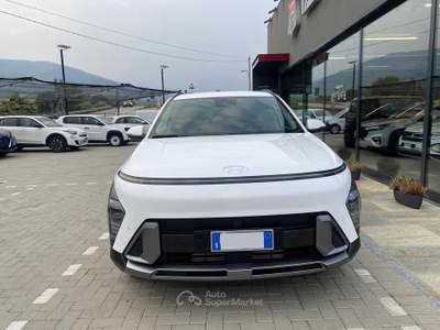 Hyundai Kona 1.0 T-GDI Hybrid 48V iMT XLine Bianco usata Pinerolo