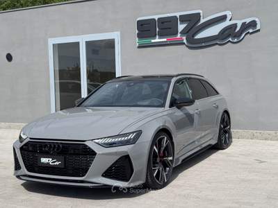 Audi RS 6 RS6 RS 6 Avant 4.0 TFSI V8 quattro HUD/305KmH/CARBOCERAMICA/PANO/5.480KM/ PRONTA CONSEGNA/IVA ESPO Grigio usata ARICCIA