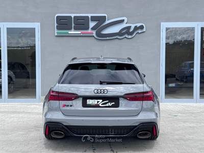 Audi RS 6 RS6 RS 6 Avant 4.0 TFSI V8 quattro HUD/305KmH/CARBOCERAMICA/PANO/5.480KM/ PRONTA CONSEGNA/IVA ESPO Grigio usata ARICCIA