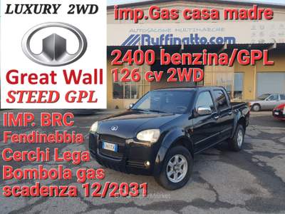 Great Wall Steed Motor Steed DC 2.4 4x2 Luxury Nero usata Cumiana Great Wall Steed Motor Steed DC 2.4 4x2 Luxury Nero usata Cumiana