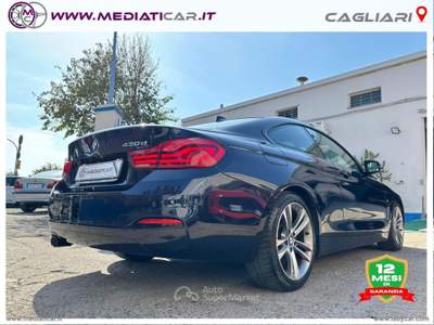 BMW Serie 4 430d 430d Coupé Sport Blu/Azzurro usata Cagliari
