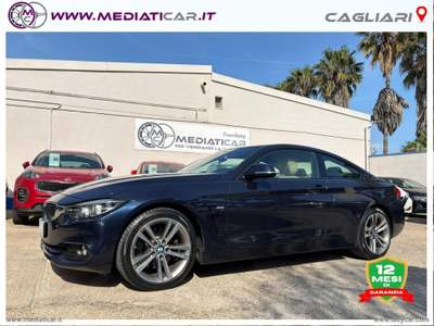 BMW Serie 4 430d 430d Coupé Sport Blu/Azzurro usata Cagliari