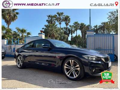 BMW Serie 4 430d 430d Coupé Sport Blu/Azzurro usata Cagliari