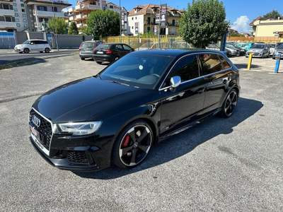 Audi RS 3 RS3 SPB QUATTRO 2.5cc TFSI BENZINA TURBO S-TRONIC 400CV EURO6B Nero usata giugliano in campania