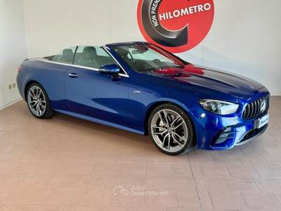 Mercedes-Benz Classe E E53 4Matic+ EQ-Boost Cabrio AMG Unicop.FULL Option Blu/Azzurro usata Crocetta del Montello