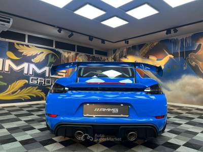 Porsche Cayman 718 Spyder 4.0 GT4 RS pdk WEISSACH RS PACK (718) Blu/Azzurro usata Calenzano